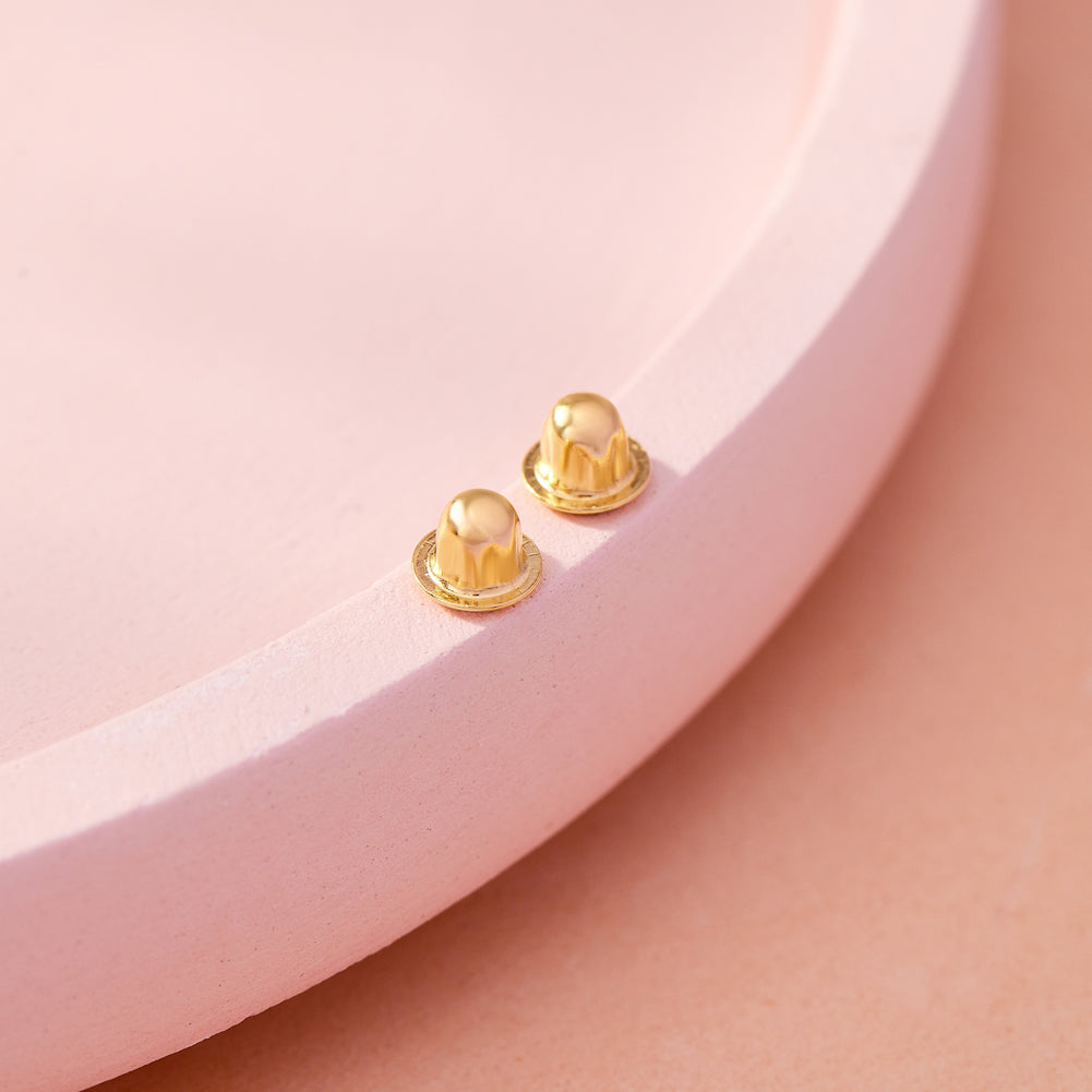 Replacement Screw Backs (2pcs) - 18k Yellow Gold